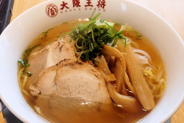 大阪王将のチャーシュー麺
