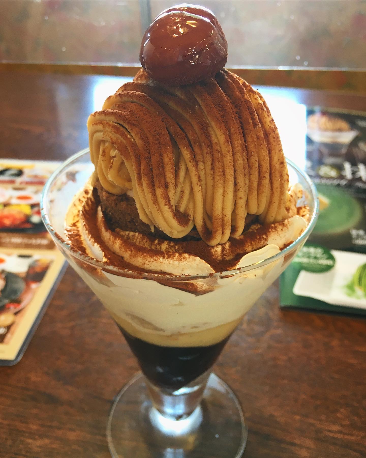 トマト＆オニオン 長野エムウェーブ前店 （長野市）でマロンのモンブランパフェ❗️✨