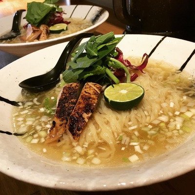 麺肴 ひづき（松本市）で冷やし塩煮干しラーメン！☆ボランティアのマルオくん感想 