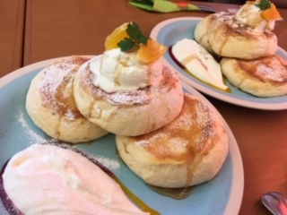 トワサンク（長野市若槻東条）で生クリームパンケーキ！☆学生ボランティアのユキちゃん感想☆彡