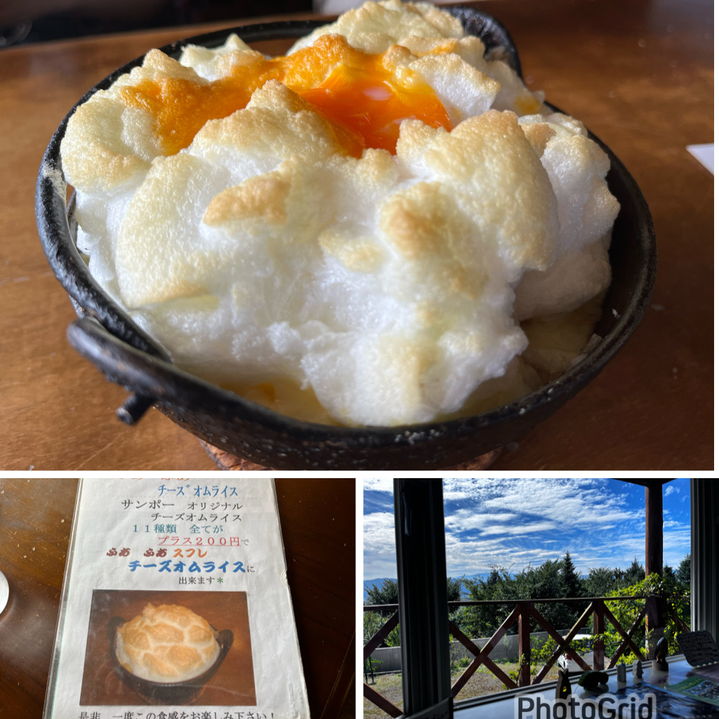 カフェ・レストラン　サンポー（上田市）でスフレチーズオムライス！✨ボランティア、エリちゃん感想✨