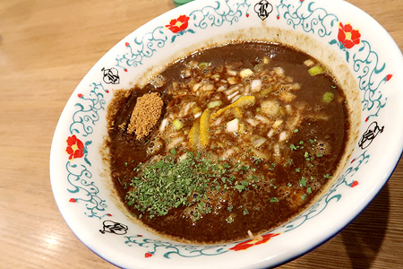 つけ麺ライス付きでなくて、つけ麺と半チャーハン。（松本市・凌駕IDEA）