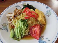 冷やし中華　テンホウ若槻店・コロナワクチン接種4回目
