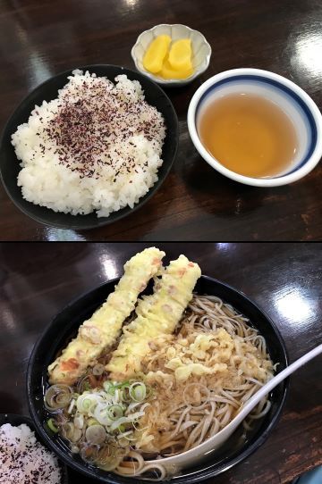 ちくわ天、デカッ！～ 「信濃屋」で蕎麦ランチ