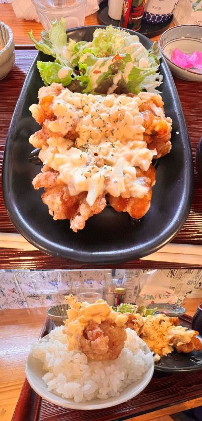 【いなりの酒場】 鶏タル定食５５０円