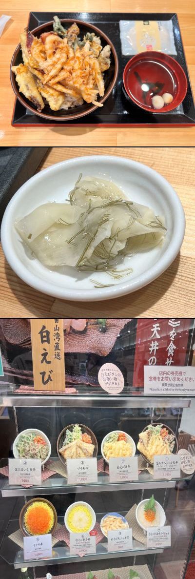 富山スペシャル天丼 ～　白えび亭 とやマルシェ店