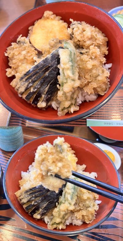 【カキ天丼】 ハマイチランチは和食の「魚すず」で牡蠣 ♪