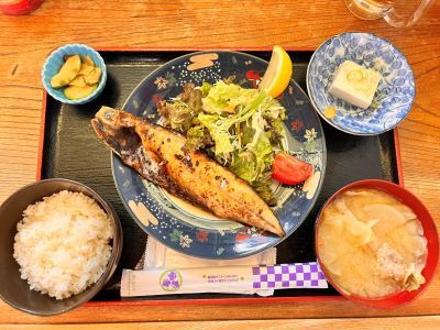 あん肝亭でランチ ～ 特大文化さば焼き定食