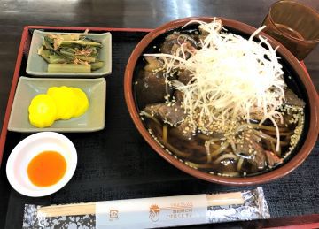 信州新町道の駅で「鹿肉そば」をいただく！～ そば信のジビエ