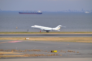 ３月２４日　羽田空港にて　ビジネスジェット編