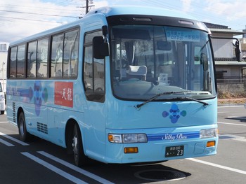 岡谷に帰省して　シルキーバス
