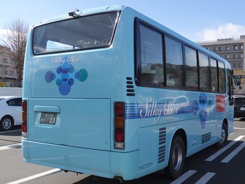 岡谷に帰省して　シルキーバス