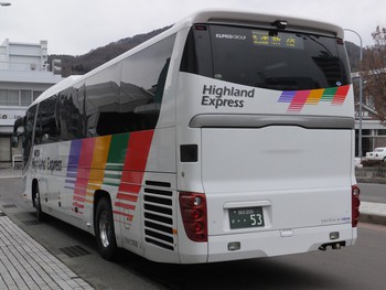 諏訪・岡谷線　中央高速バス２月９日