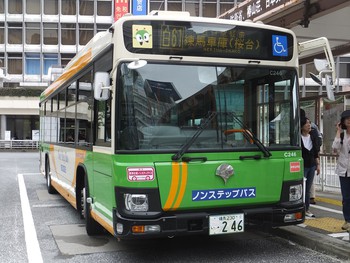 【続報】都営バス　新型エルガ運行開始　Ｃ代車②