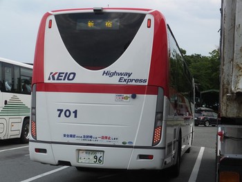 ７月の帰省　新宿への戻り