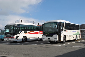 【定点観察】今日の諏訪・岡谷線　中央高速バス１月１５日