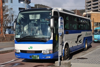 【定点観察】今日の諏訪・岡谷線　中央高速バス１月１９日