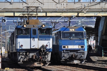 南松本駅にて貨物列車を撮る　２月１７日