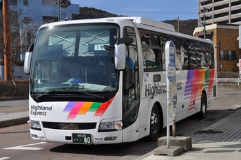 【定点観察】今日の諏訪・岡谷線　中央高速バス２月１９日