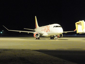 ＦＤＡ機　信州まつもと空港　夜間ステイ