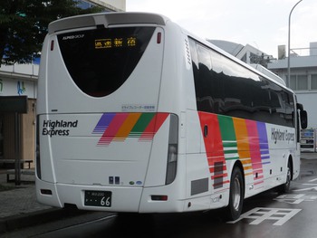 【定点観察】諏訪・岡谷線　中央高速バス８月２９日