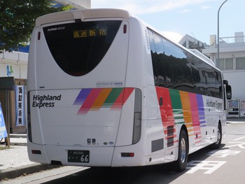 【定点観察】今日の諏訪・岡谷線　中央高速バス９月２５日