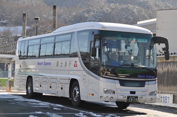 【定点観察】諏訪・岡谷線　中央高速バス１月１３日③