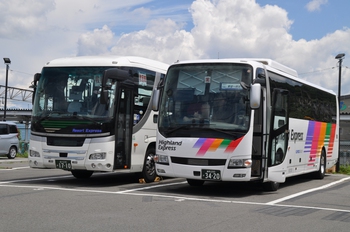 【定点観察】諏訪・岡谷線　中央高速バス７月６日②