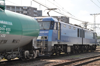 南松本駅にて貨物列車を撮る　８月３１日