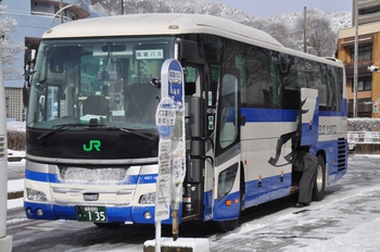 【定点観察】今日の諏訪・岡谷線　中央高速バス２月１６日①