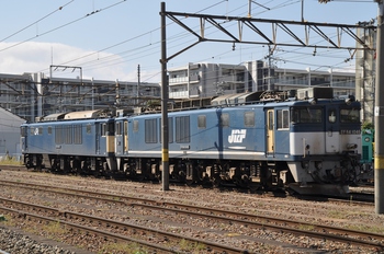 南松本駅にて貨物列車を撮る　１０月１２日