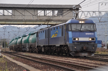 南松本駅にて貨物列車を撮る　１０月１９日
