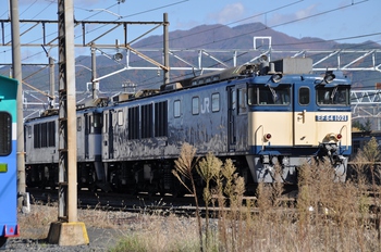 南松本駅にて貨物列車を撮る　１１月９日
