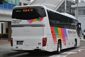 【定点観察】諏訪・岡谷線　中央高速バス７月５日②