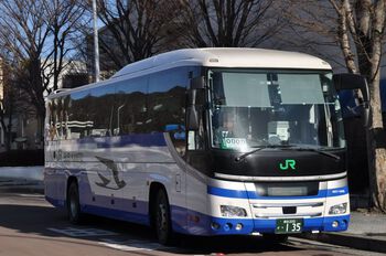【定点観察】諏訪・岡谷線　中央高速バス１月１８日②