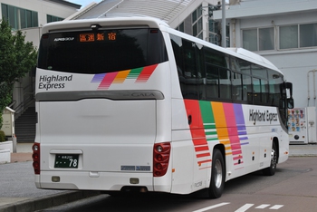 【定点観察】諏訪・岡谷線　中央高速バス８月９日②