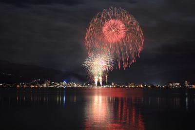 諏訪湖の花火　フィナーレ 2014　無料