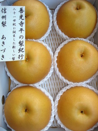 デパートでも注目　21世紀生まれの梨「あきづき」