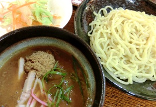 濃厚魚介つけ麺＠米粉＆小麦粉ブレンド麺