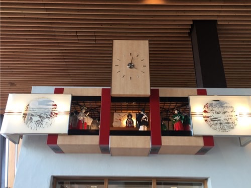 飯山駅でカラクリ時計を見てきた