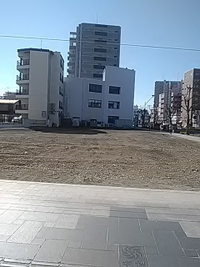 旧長野信用金庫権堂店／跡地は更地に…／２４年２月１８日