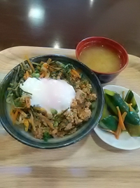 ビビンバ／ぱれあＣｏＣｏ食堂／湯～ぱれあ内／２３年７月１７日