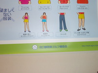ゴルフプレーヤーは服装にも気を配って快適に・・・