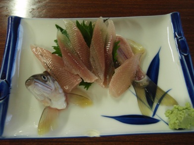 鯉西で鮎コース料理