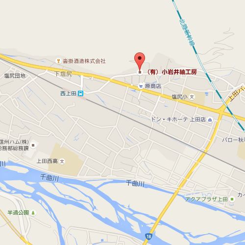 小岩井紬工房　マップ