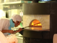 pizza窯の炎