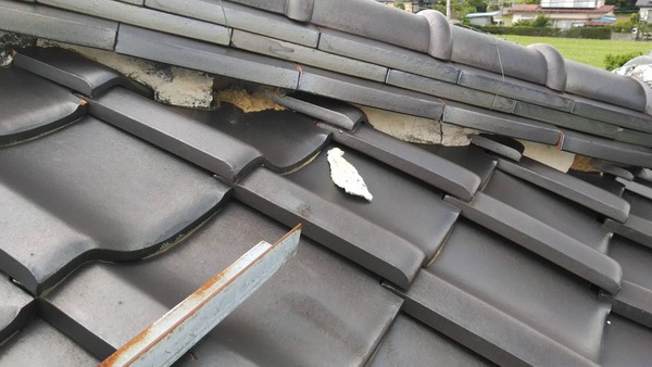屋根の軽量化と耐震工事