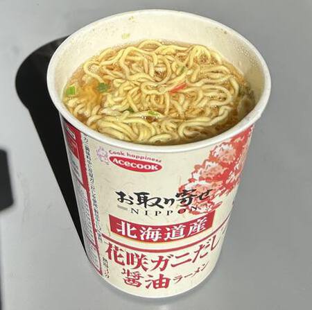 エースコック お取り寄せNIPPON 北海道産 花咲ガニだし醤油ラーメン