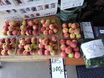 今日の夢工房の店先の野菜など